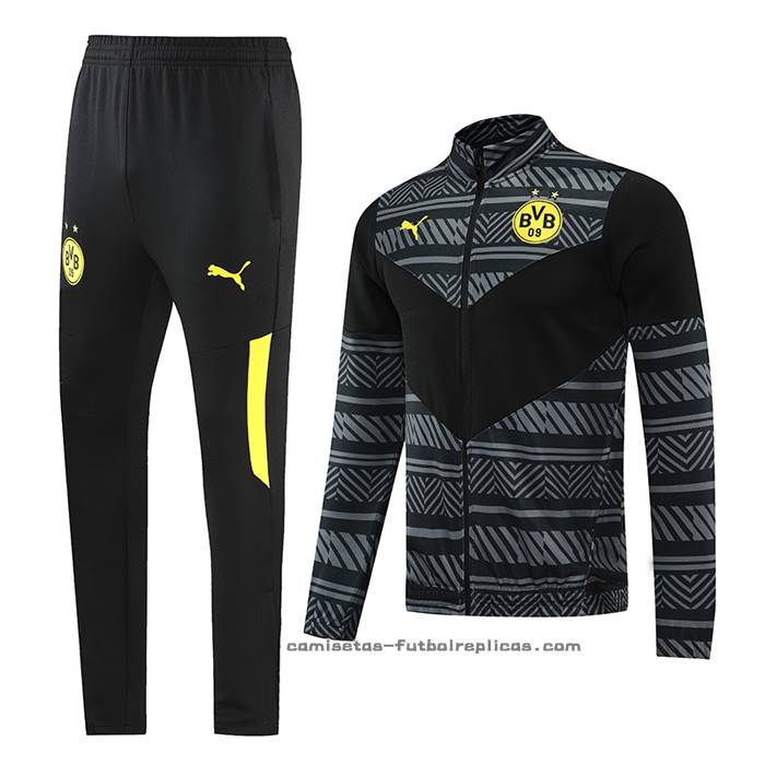 Chandal de Chaqueta del Borussia Dortmund 2022-2023 Gris
